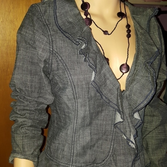 đť…şECKORED jean shirt / blazer - Picture 2 of 8